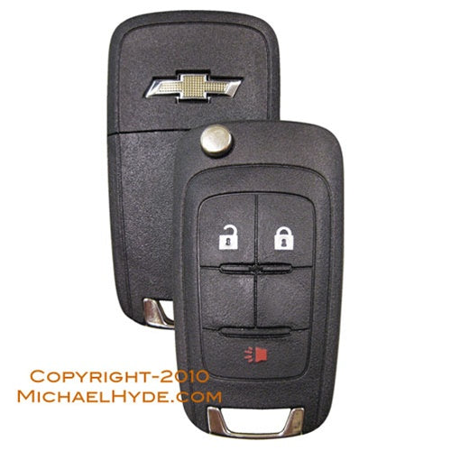 5913598 Chevy 3-Btn Flip Out Remote Key - Strattec