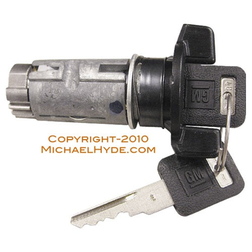 701404 GM Ignition Lock (coded with keys) Black - Strattec Lock Part