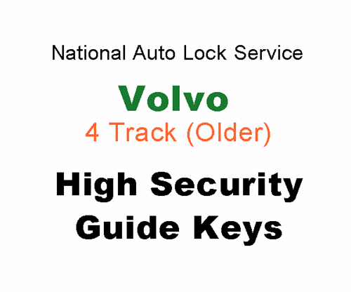 Volvo Old 4-Track Space & Depth Guide Keys