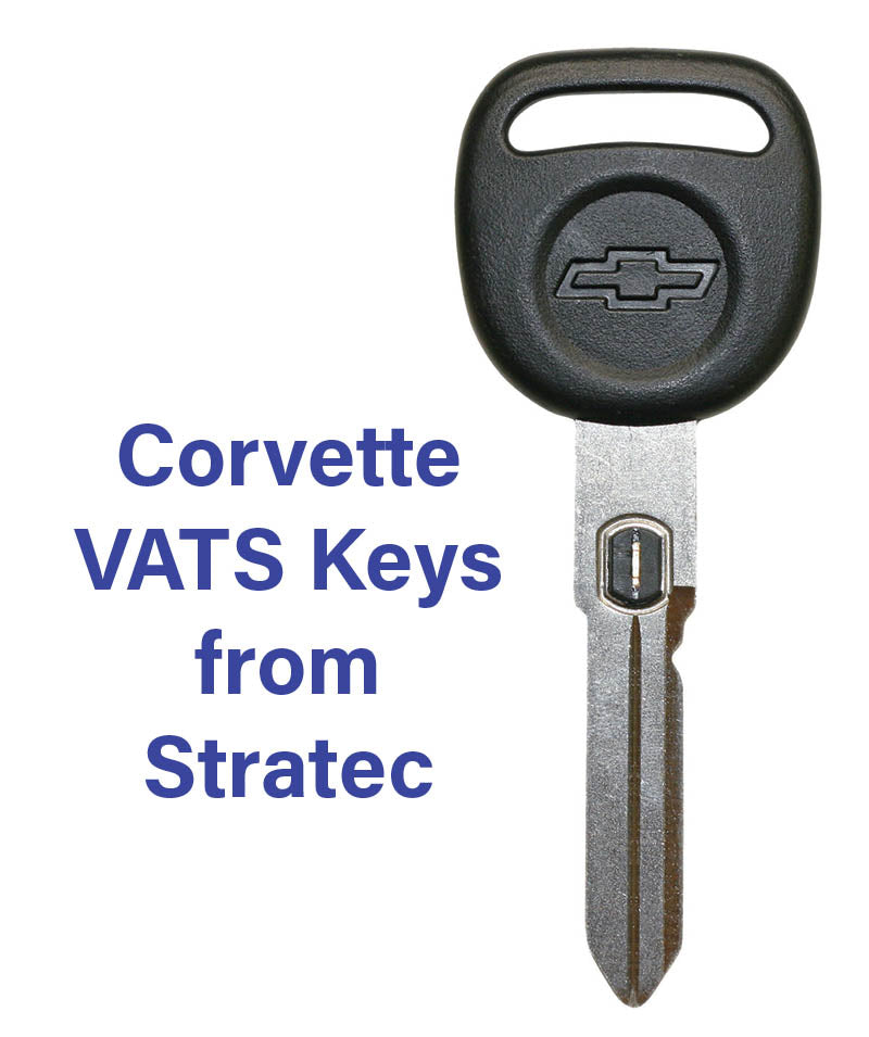 Chevy Corvette VATS Key - Strattec 598512-598525 - Double Sided Large Bow