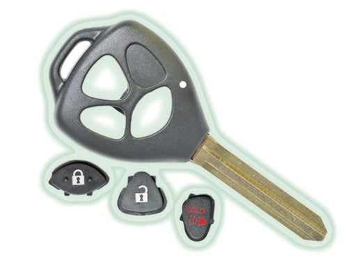 Closeout - Matrix, Vibe & Others Toyota 3-Button Remote Head Shell Key - Generic