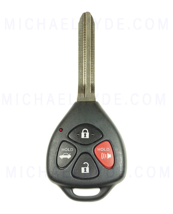 ILCO RHK-TOY-4BG2 - 4 Button Remote Head Key - FCC: HYQ12BBy - for 2010-11 Toyota Camry with G Chip - OE# 89070-06231 - AX00011430