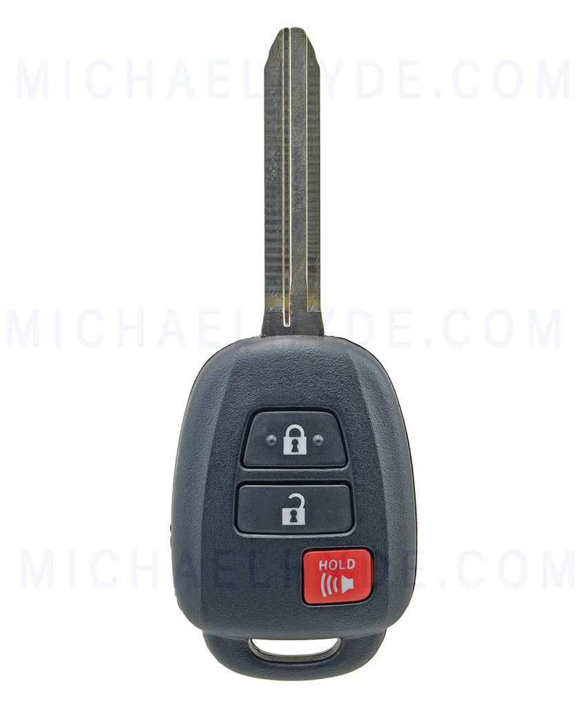 Some Highlander - RAV4 - Toyota 3 Button Remote Head Key - 89070-0R121 - 'H' Chip - FCC: GQ4-52T - from 06-2015 to 2019 - without PWR Liftgate - Toyota Factory Original
