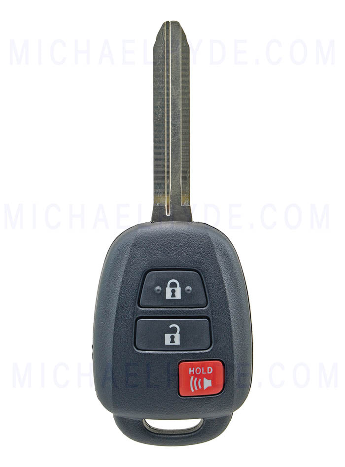 Toyota Sequoia & Tundra Remote Head Key - 89070-0C050 - H Chip (3 Button) FCC: GQ4-52T - 312 MHz - Toyota Factory Original