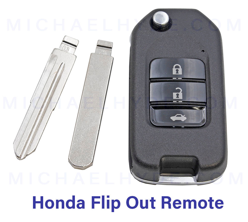 VVDI 3-Button Honda Universal Remote Flip Key for VVDI Key Tool (XHorse) Part# XNHO00EN - Wireless