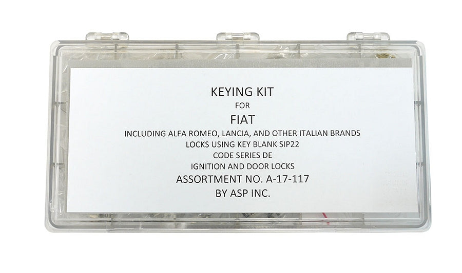 ASP A-17-117 kit for newer Fiats, Alfa Romeo, Lancia SIP22 Keyway A17117