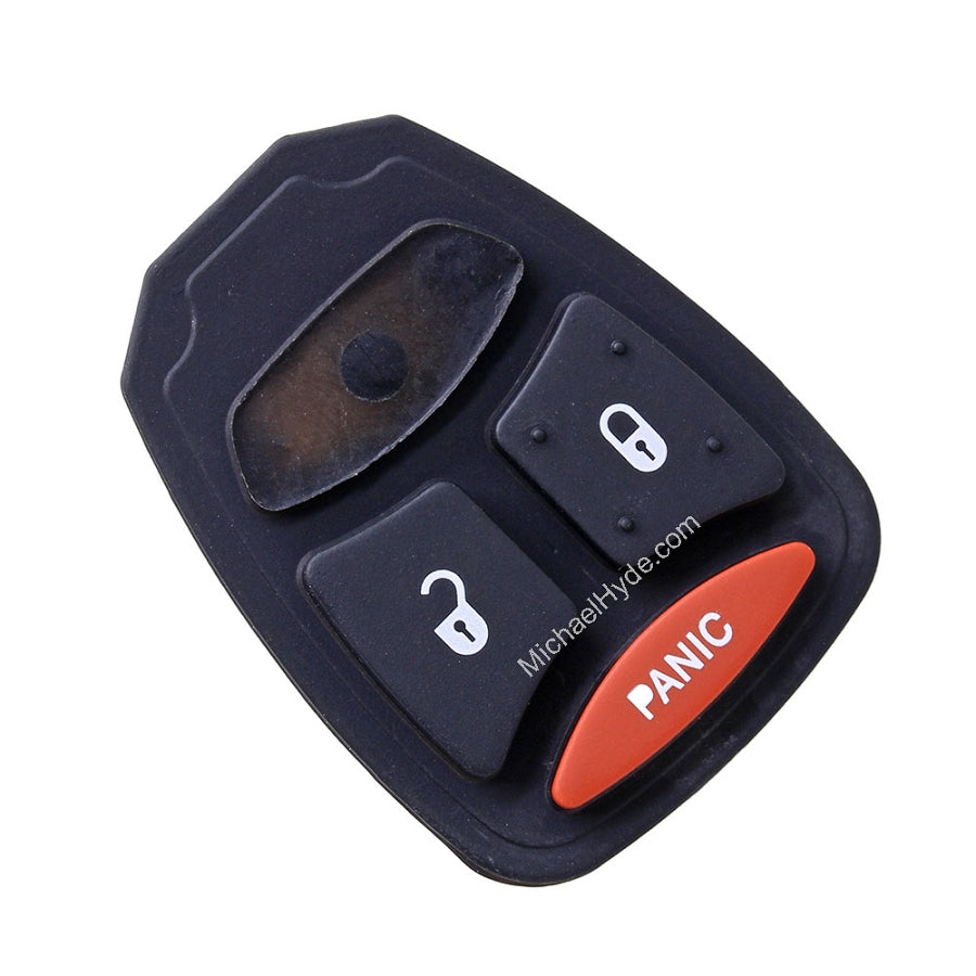 Chrysler - Dodge 3 Button Pad (J) for Remote Head Key - Large Buttons