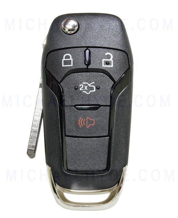 Ilco FLIP-FORD-4B2HS - Ford 4 Button Flip Remote HU101 - FCC: N5F-A08TAA - Aftermarket for 5924003 - 164-R7986 - 315 MHz - AX00010560