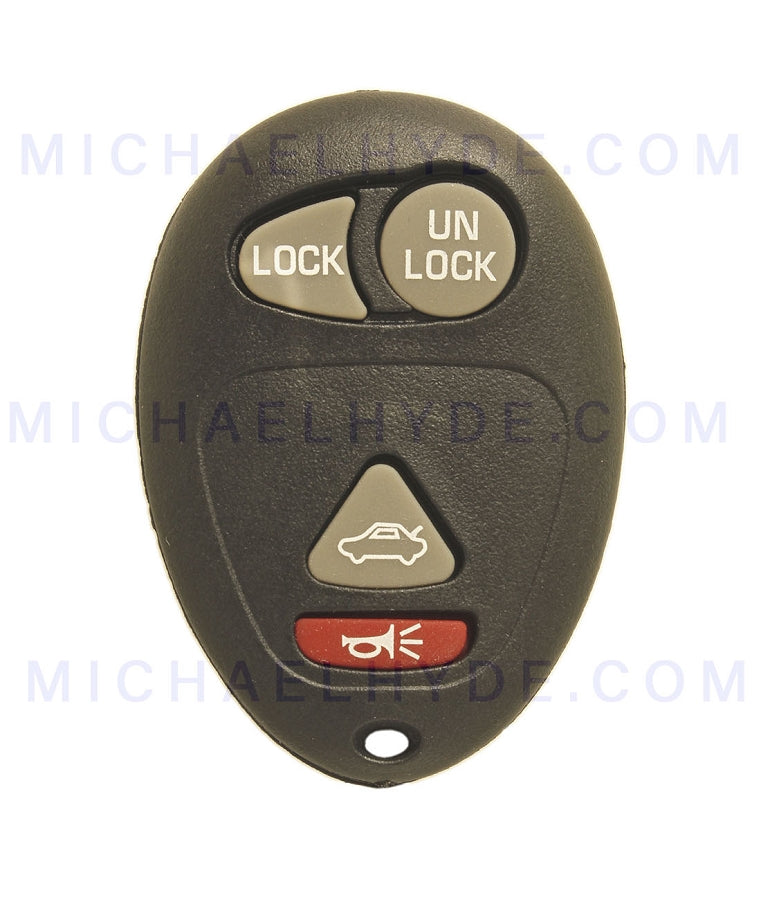 FCC: L2C0007T - 4 Button GM Remote Keyless Fob - 315 Mhz - with Trunk-Hatch Release (aftermarket)