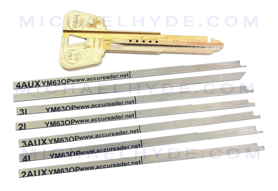 AccuReader for Yamaha YM63 keyway locks with Opposing Wafers - LockTech YM63-OP