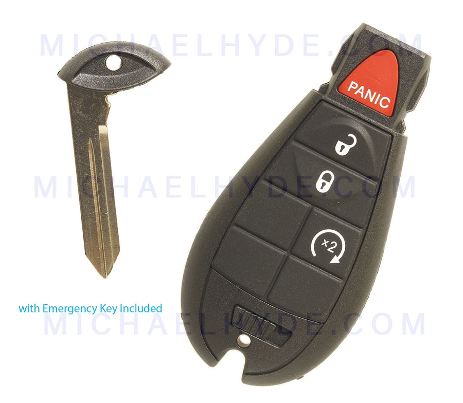 Fobik 4 Button - FCC: IYZ-C01C - Chrysler, Dodge, Jeep - National Brand - Includes Emerg Key - also replaces M3N5W783X