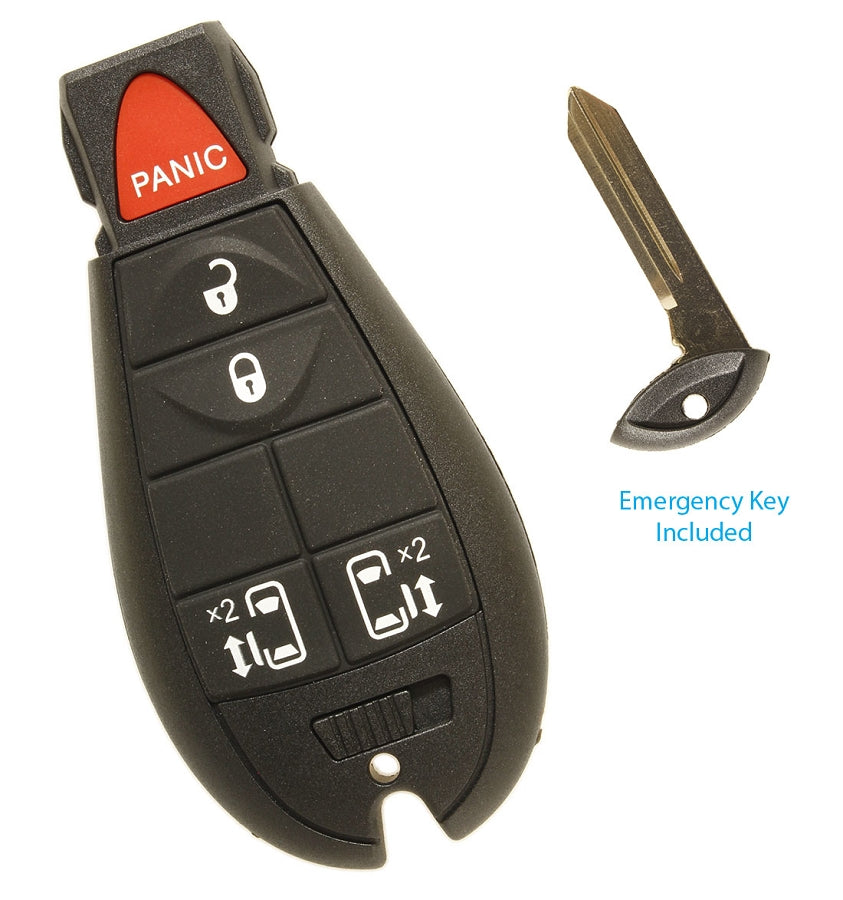 Fobik 5 Button - FCC: IYZ-C01C - Chrysler, Dodge, Jeep - National Brand - Includes Emerg Key - also replaces M3N5W783X