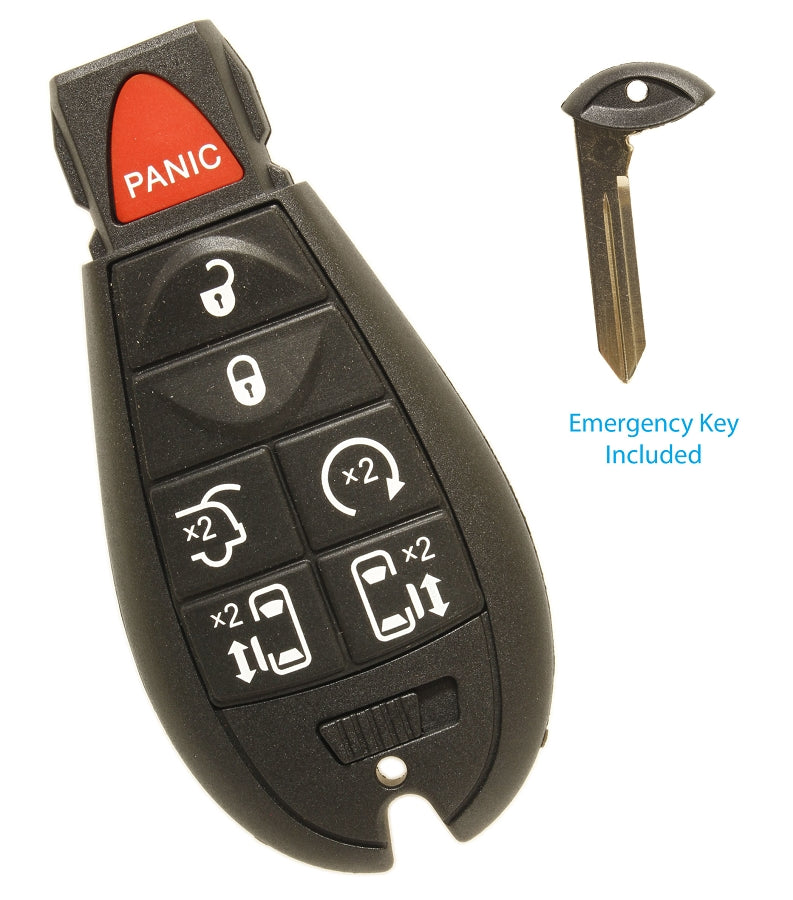Fobik 7 Button - FCC: IYZ-C01C - Chrysler, Dodge, Jeep - National Brand - Includes Emerg Key - also replaces M3N5W783X