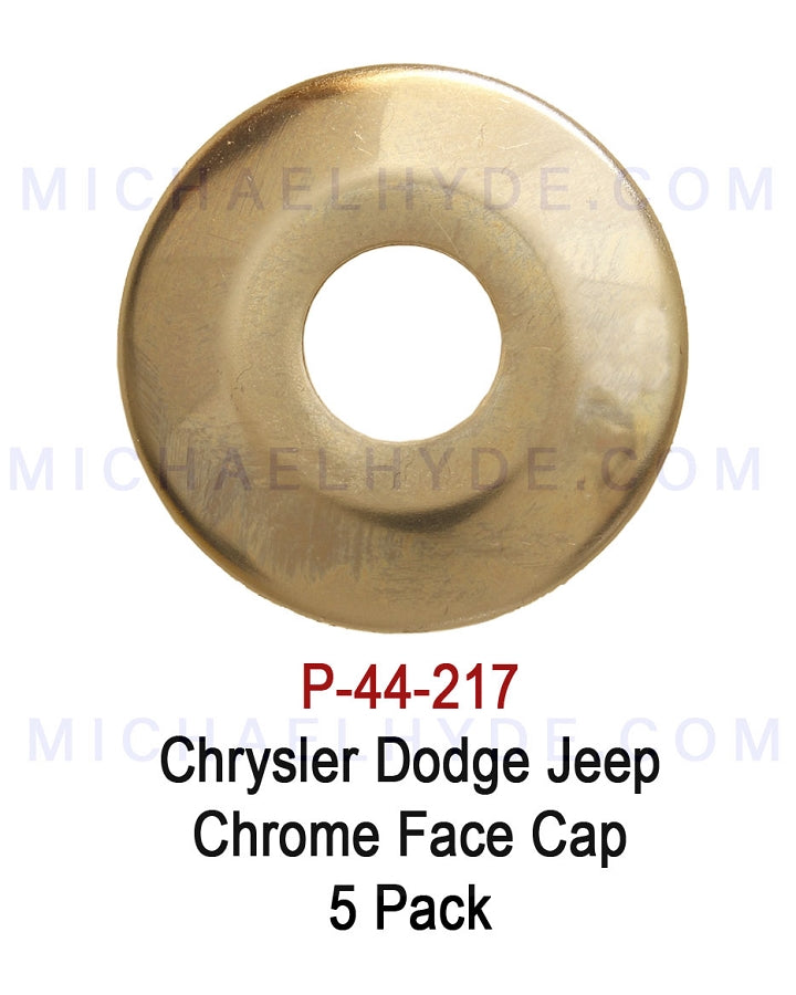 Chrysler Dodge Jeep Chrome Face Cap - 5 pack - ASP P-44-217 (same as Strattec 322824)