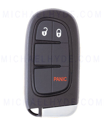 ILCO PRX-JEEP-3B1 - 3 Button Jeep Proximity Remote Fob - FCC: GQ4-54T - Aftermarket for OE# 68105087AG, 68105087AC - AX00011540 - Includes Emerg Key
