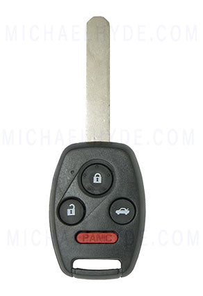 ILCO RHK-HON-4B9 - Honda 4 Button Remote Head Key - FCC: OUCG8D-380H-A - AX00012830 - Aftermarket for OE# 35111-S9A-305