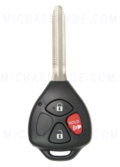 ILCO RHK-TOY-3BH2 - Yaris with H Chip - 3 Button Remote Head Key - FCC: HYQ12BBY - for Toyota with H Chip - AX00011440