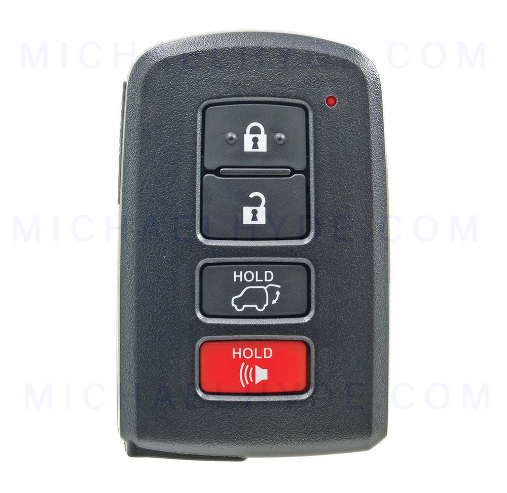 2014+ Highlander Proximity Remote Fob (4 Button) 89904-0E120, 0E121 - FCC: HYQ14FBA - with Emerg Key